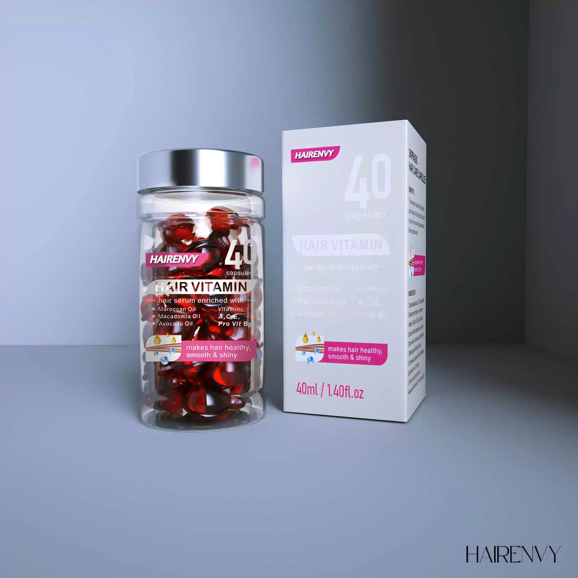 HAIRENVY – Capsules Anti-Casse & Douceur Instantané